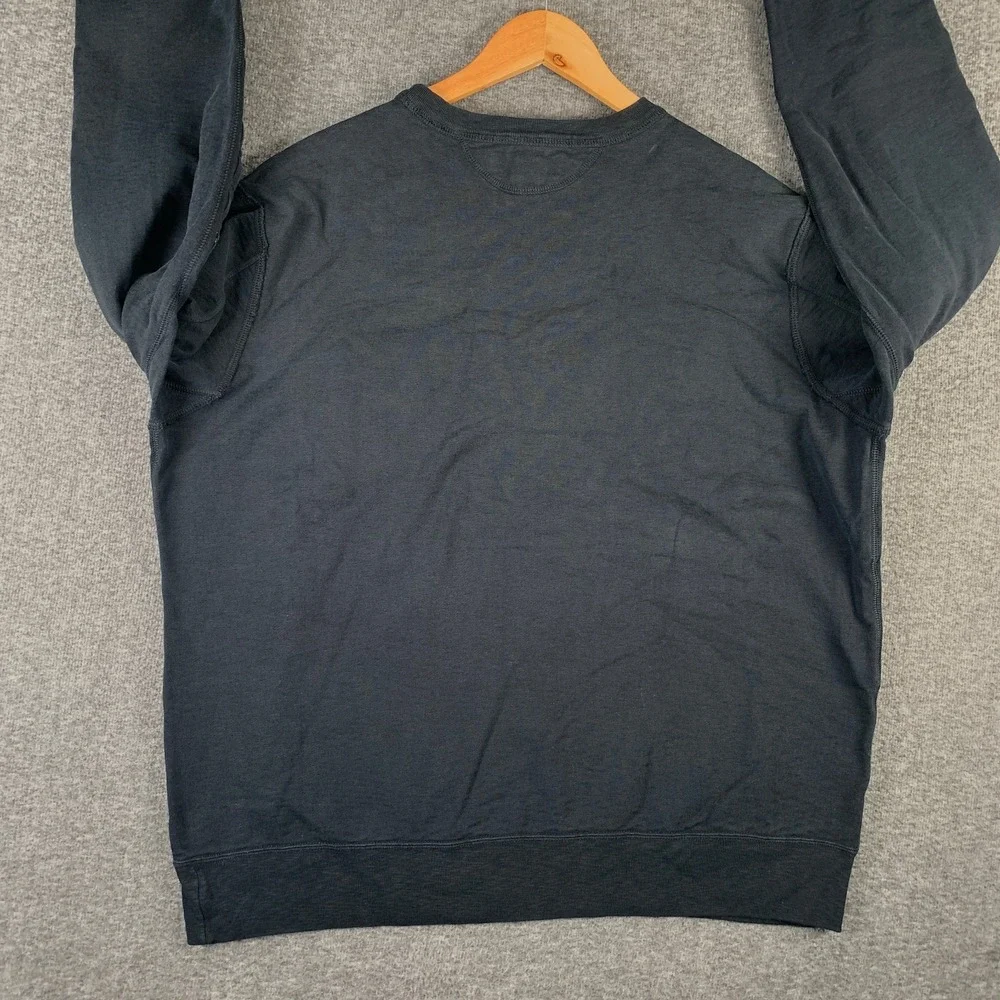 Vtg Polo Ralph Lauren Military Sweatshirt Men XL Black UK Flag Elbow Patch 90s